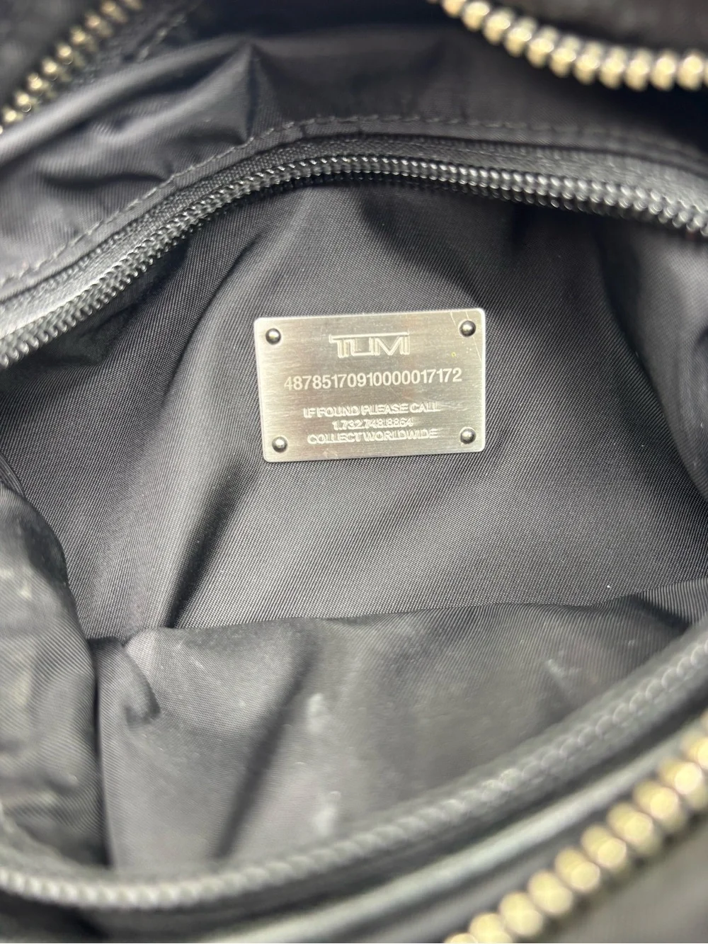Tumi bag has